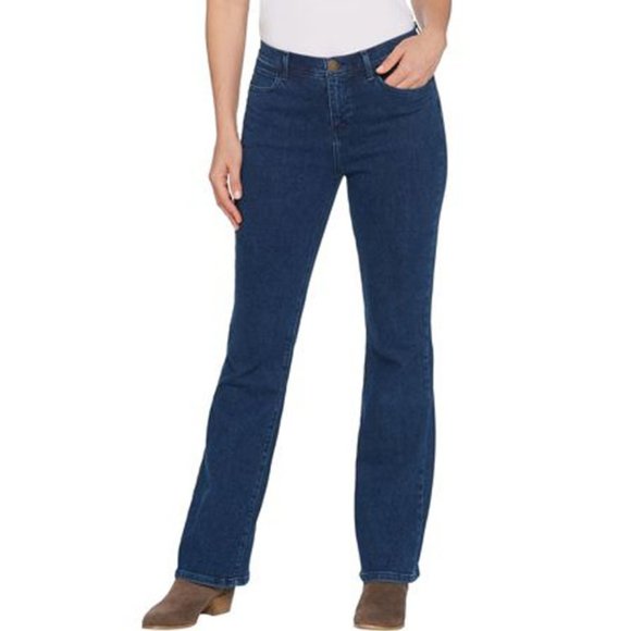 BROOKE SHIELDS Denim - 5 Pocket Boot Cut Dark Wash Jeans